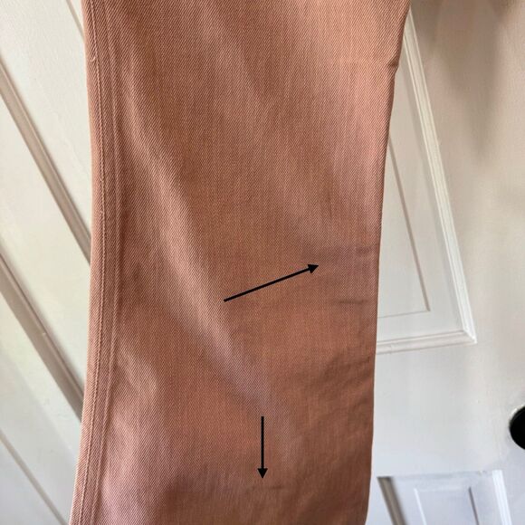 Tunnel Vision Marsha Flare Pants Heart Pockets 70s Twill Cotton Lightweight - Picture 12 of 12